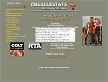 Tablet Screenshot of musclestats.com